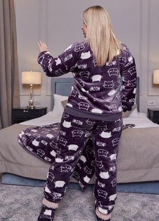 Махровая теплая пижама фемелилук7 фото