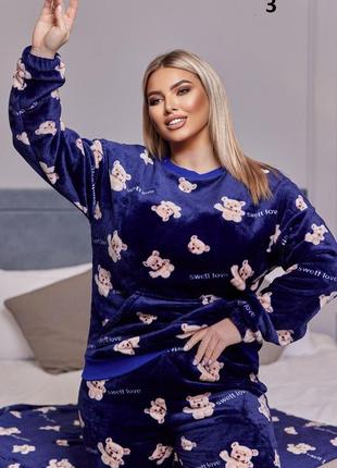 Махровая теплая пижама фемелилук8 фото