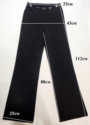 Новые черные классические брюки клеш от бедра с красивым поясом3 фото
