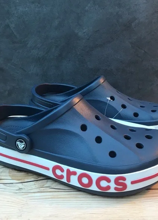 Крокс баябенд клог сині нави crocs bayaband clog navy9 фото