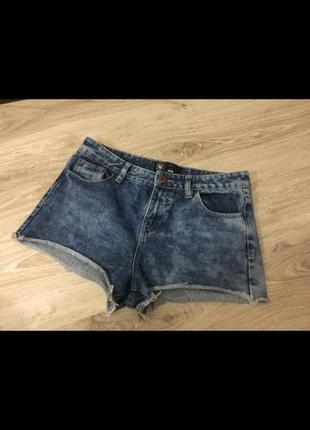 Шорты синии короткие джинс1 фото