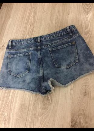 Шорты синии короткие джинс2 фото