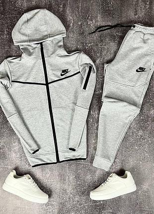Серый мужской спортивный костюм мужской спортивный костюм nike tech fleece