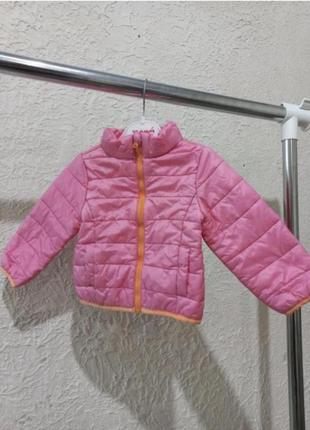 Розовая куртка легкая/розовая куртка 74/80/демые куртка 74/80