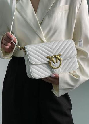 Жіноча сумка pinko classic love bag bell simply white