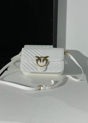 Женская сумка pinko classic love bag bell simply white5 фото