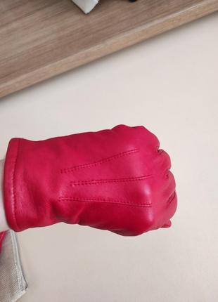 Кожаные перчатки женские3 фото