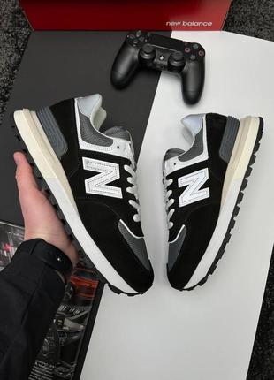 Мужские кроссовки new balance prm classic gray white beige reflective