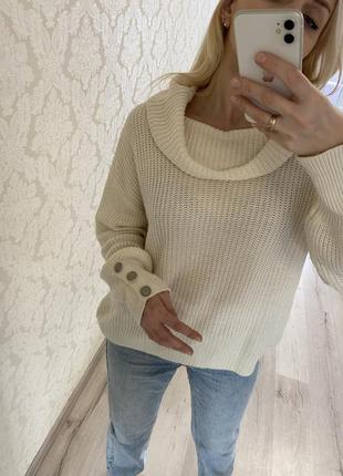 Кофта свитер женский белый4 фото