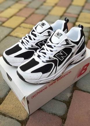 Кросівки new balance 530  білі з чорним
виробництво в'єтнам, якість відмінна розміри 41-46