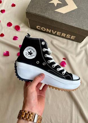 Жіночі кеди converse run star hike hi ‘black’