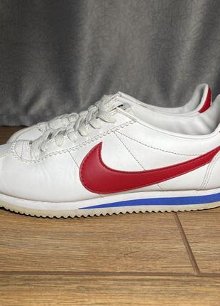 Белые кроссовки nike cortez размер 37 23,5 см (acg ) forest gamp для бега4 фото