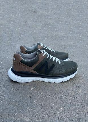 Мужские кожаные кроссовки new balance4 фото