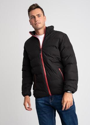 Мужская курточка демисезонная осень-зима-весна короткая черная размер 48-50