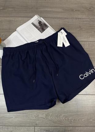 Оригінальні купальні шорти для плавання calvin klein men's logo 5" volley swim trunks