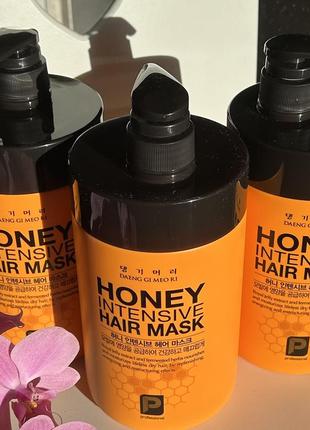 Маска для відновлення волосся «медова терапія» Glow Mask Pouch ri honey intensive hair mask, 1000ml