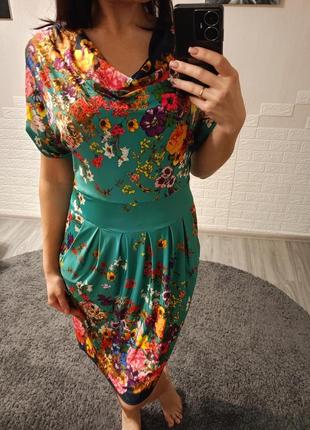 Платье цветочного принта
