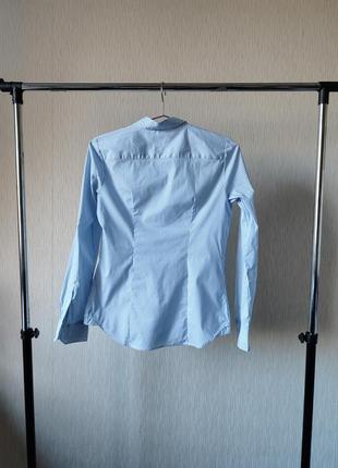 Женская классическая оксфордская рубашка с длинным рукавом в полоску h&amp;m7 фото