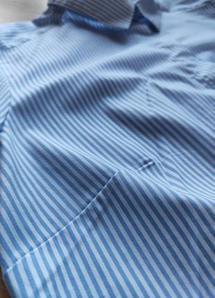 Женская классическая оксфордская рубашка с длинным рукавом в полоску h&amp;m5 фото