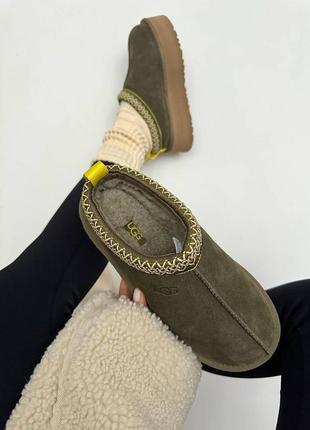 Женские угги ugg tazz platform burnt olive premium5 фото