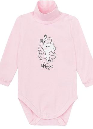 Боди-гольф с начесом для девочек