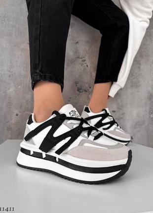 Кросівки на кожен день стильні сірі чорні білі зручні весняні2 фото