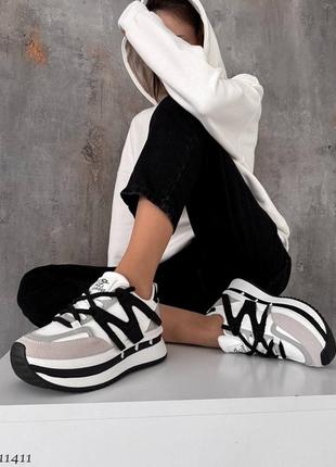 Кроссовки на каждый день стильные серые черные белые удобные весенние1 фото