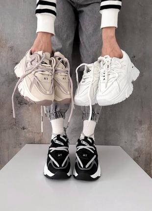 Стильные и удобные кроссовки на каждый день =seven=, цвет: черный+серый, экокожа/резина10 фото