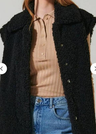 Безрукавка жилет"тедди" 56-58 🖤