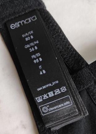 Бюстгальтер черный размер 80b esmara сток  германия5 фото