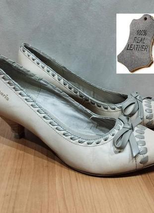 Зручні шкіряні туфлі популярного німецького бренду tamaris