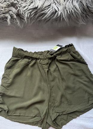 Шорты цвета хаки , зелёные шорты , шорты женские1 фото