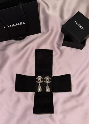 Серьги chanel original