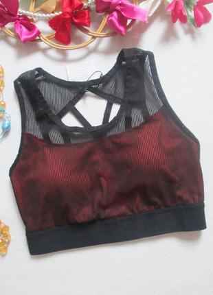 Шикарный спортивный топ сетка с переплетами workout primark 🌺💜🌺