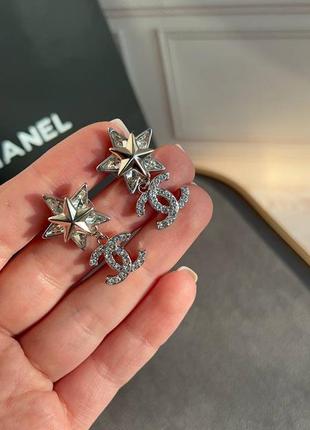 Серьги в стиле chanel