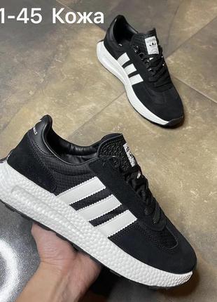 Кросівки adidas originals retropy  e5 black white  / модные мужские и подростковые кроссовки адидас чёрные с белым