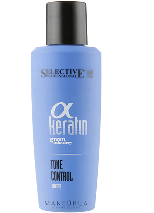Кератиновое лечебное выпрямление волос - selective professional alpha keratin tone control италия