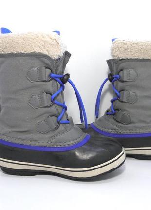 Дитячі зимові чобітки дутики чобітки сноубутси sorel р. 34-352 фото