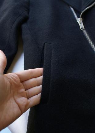 Брендовое пальто оверсайз zip в составе шерсть стильные вставки лео 🐆 на воротнике4 фото