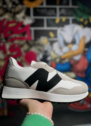 Кросівки new balance 327 white black grey
