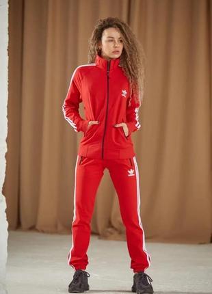 Женский спортивный костюм женский спортивный красный костюм adidas