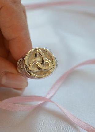 Печатка  мужская триглав