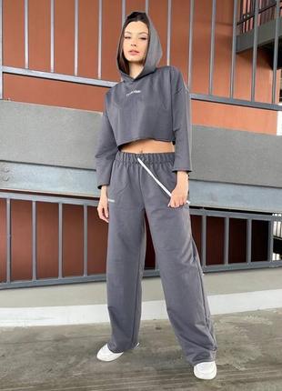 Женский спортивный трикотажный костюм жіночий спортивний костюм calvin canvas klein6 фото