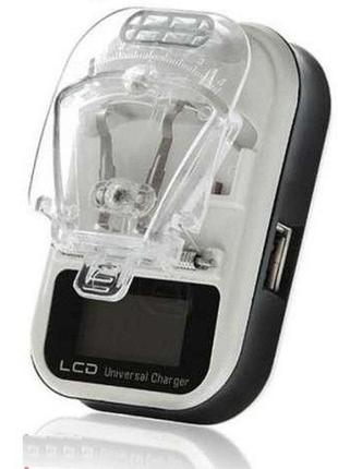 Універсальний зарядний пристрій жабка з дисплеєм