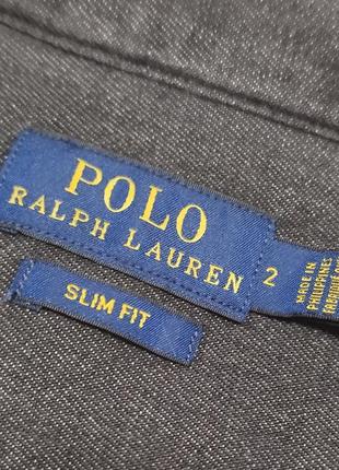 Жіноча/підліткова котонова/джинсова сорочка polo ralph lauren slim fit7 фото