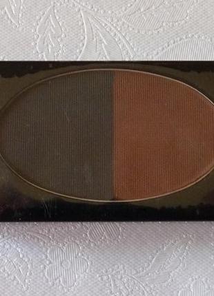 Тіні для повік і брів shiseido the makeup eyebrow and eyeliner compact - bl1 black змінний блок 4 гр