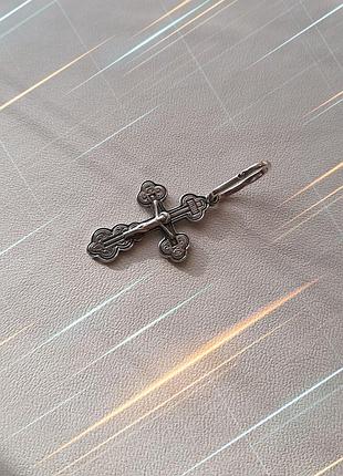 ✝ підвіска срібло хрест хрестик врятуй та збережи кулон