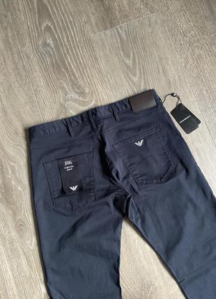 Джинси чіно emporio armani j06 slim fit cotton twill chino jeans in navy5 фото