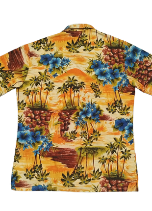 Мужская винтажная гавайская рубашка vintage 1970s hang ten hawaiian aloha shirt/pacific legend/tommy bahama7 фото