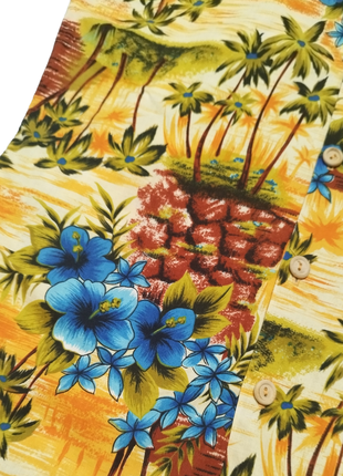 Мужская винтажная гавайская рубашка vintage 1970s hang ten hawaiian aloha shirt/pacific legend/tommy bahama6 фото